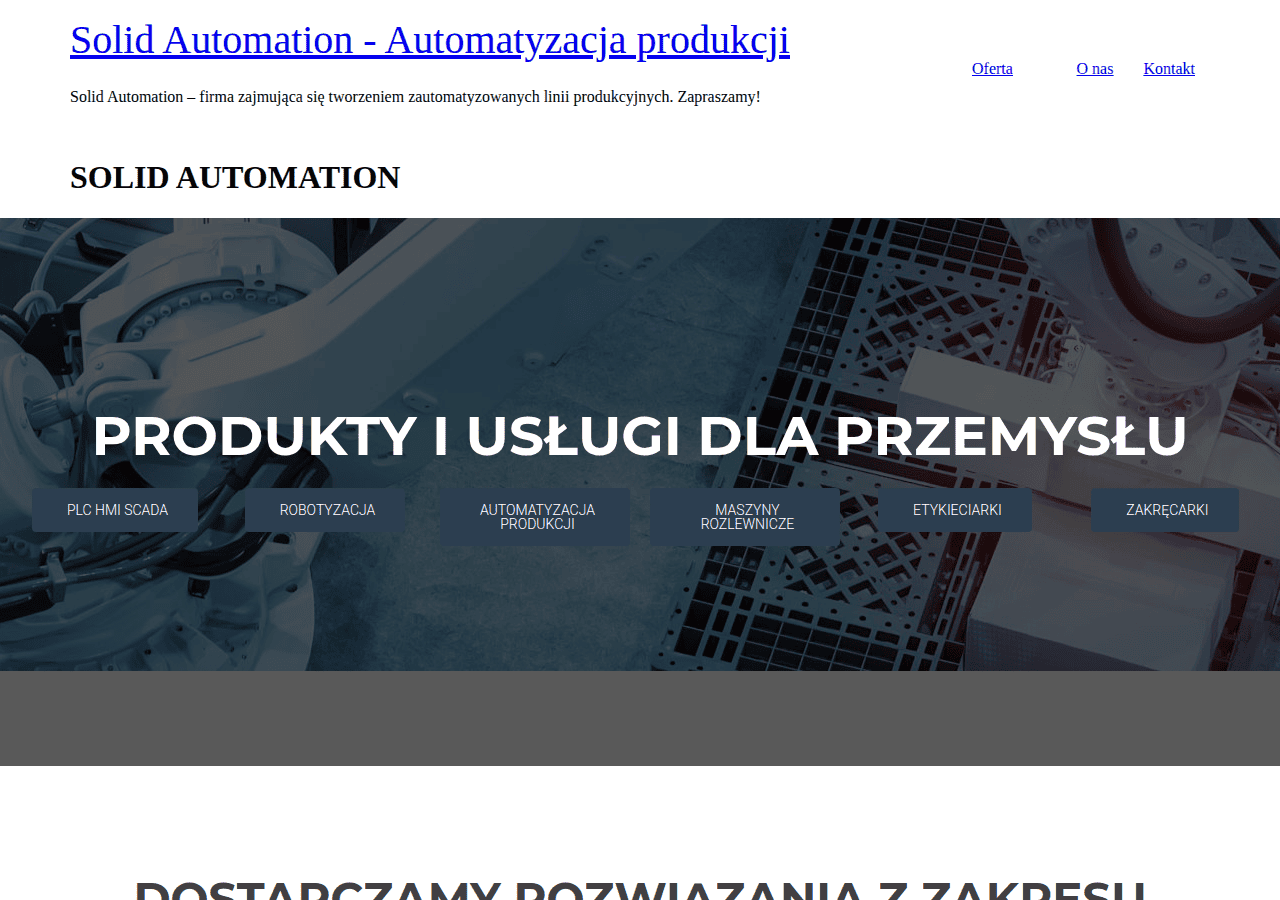 Screenshot of solidautomation.pl