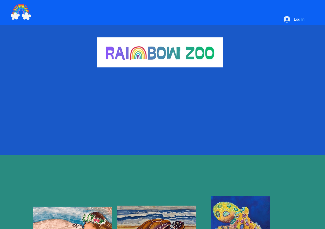 Screenshot of rainbowzooart.com