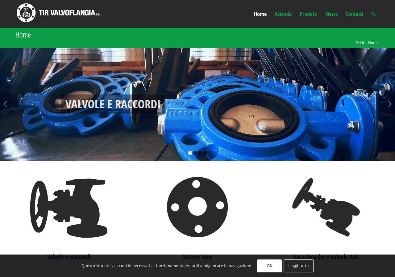 Screenshot of tirvalvoflangia.com