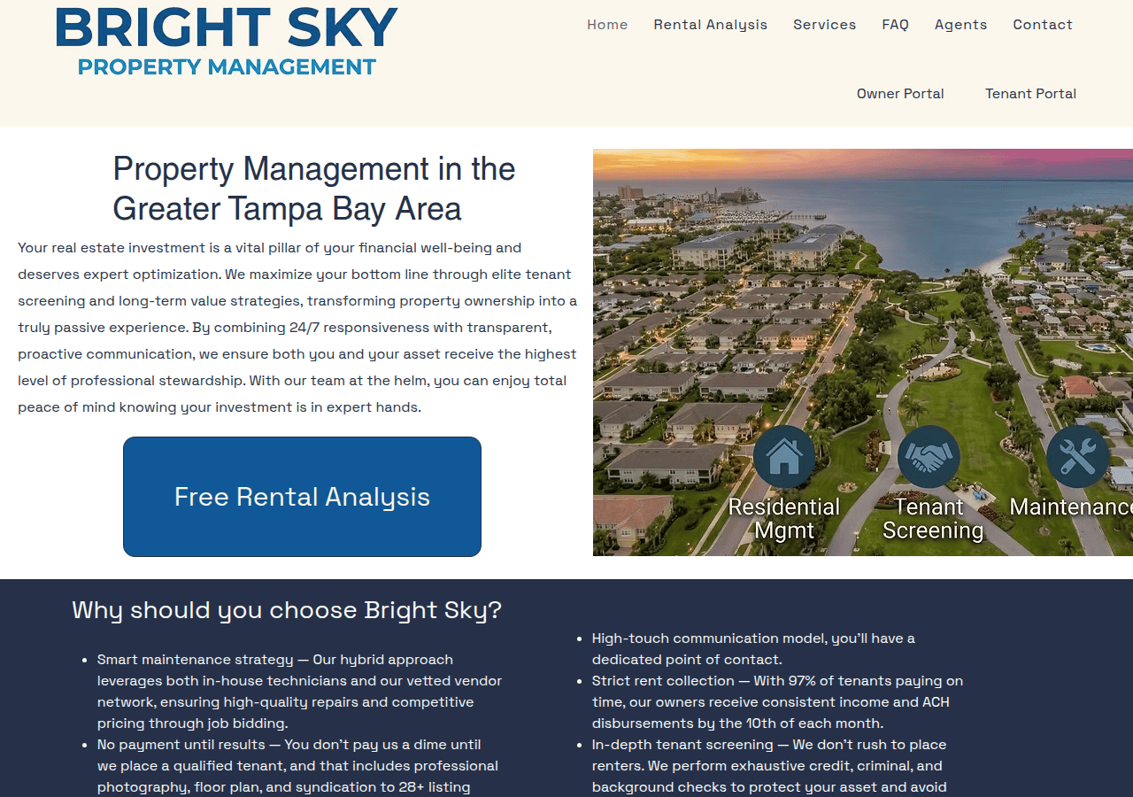 Screenshot of brightskypm.com