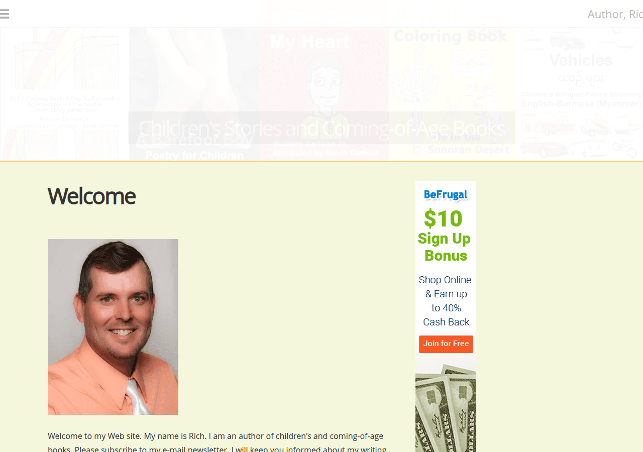 Screenshot of richardcarlson.com