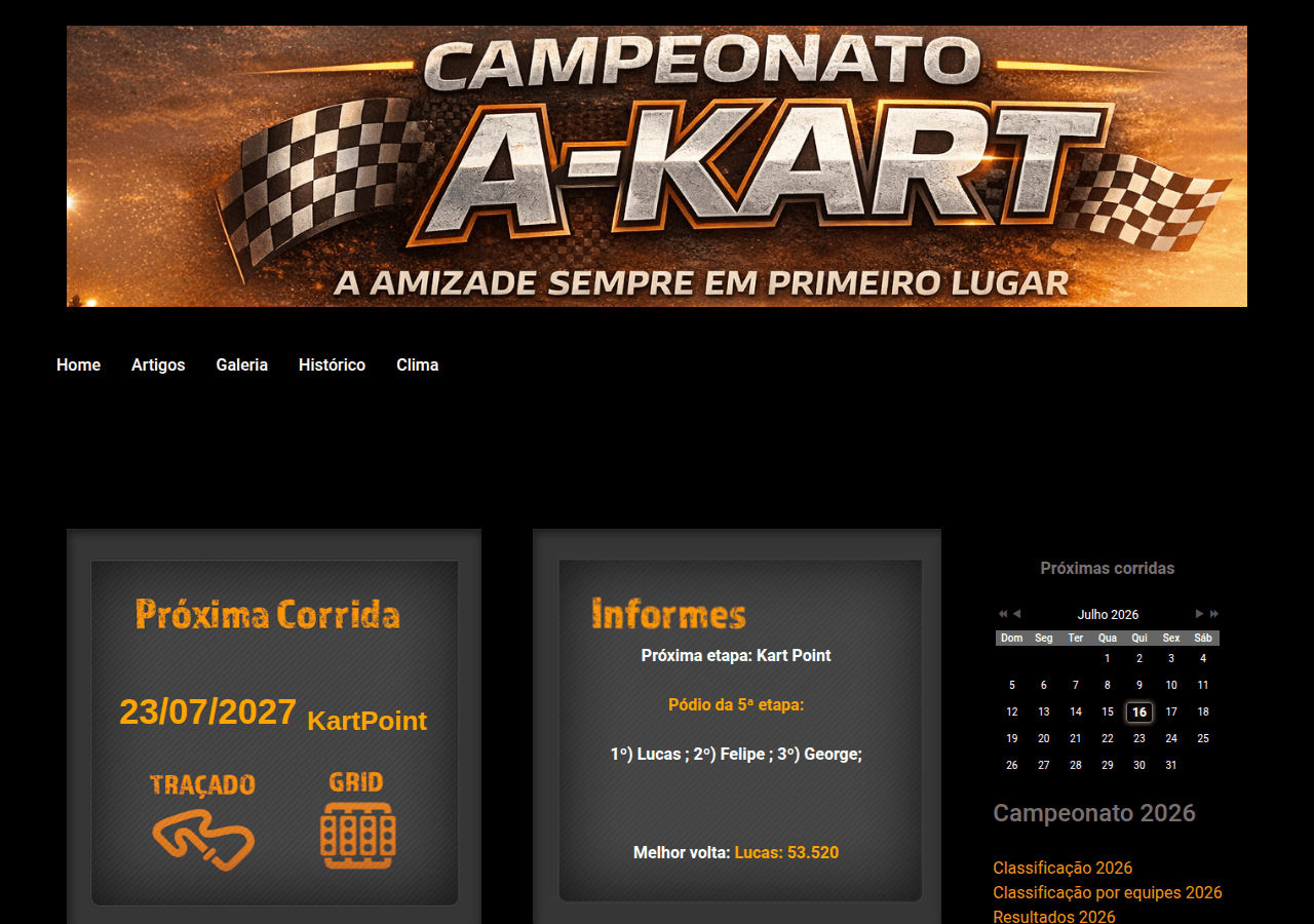 Screenshot of a-kart.com.br