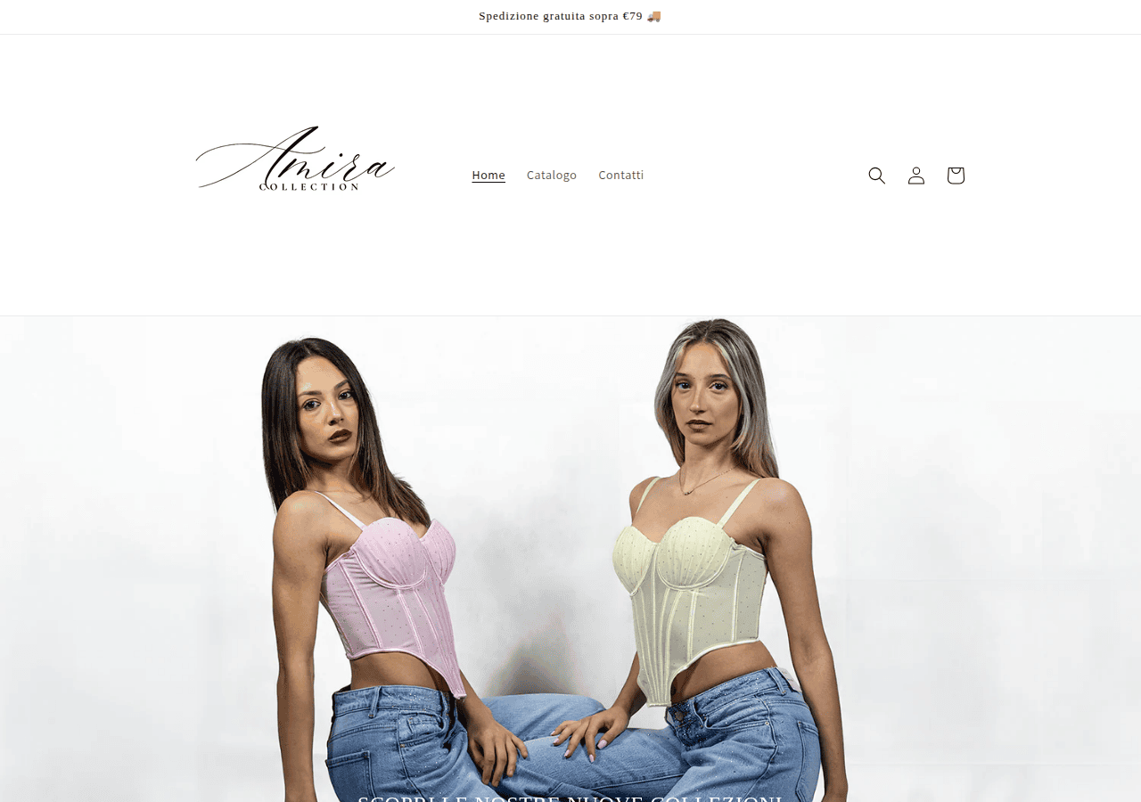 Screenshot of amiracollection.com