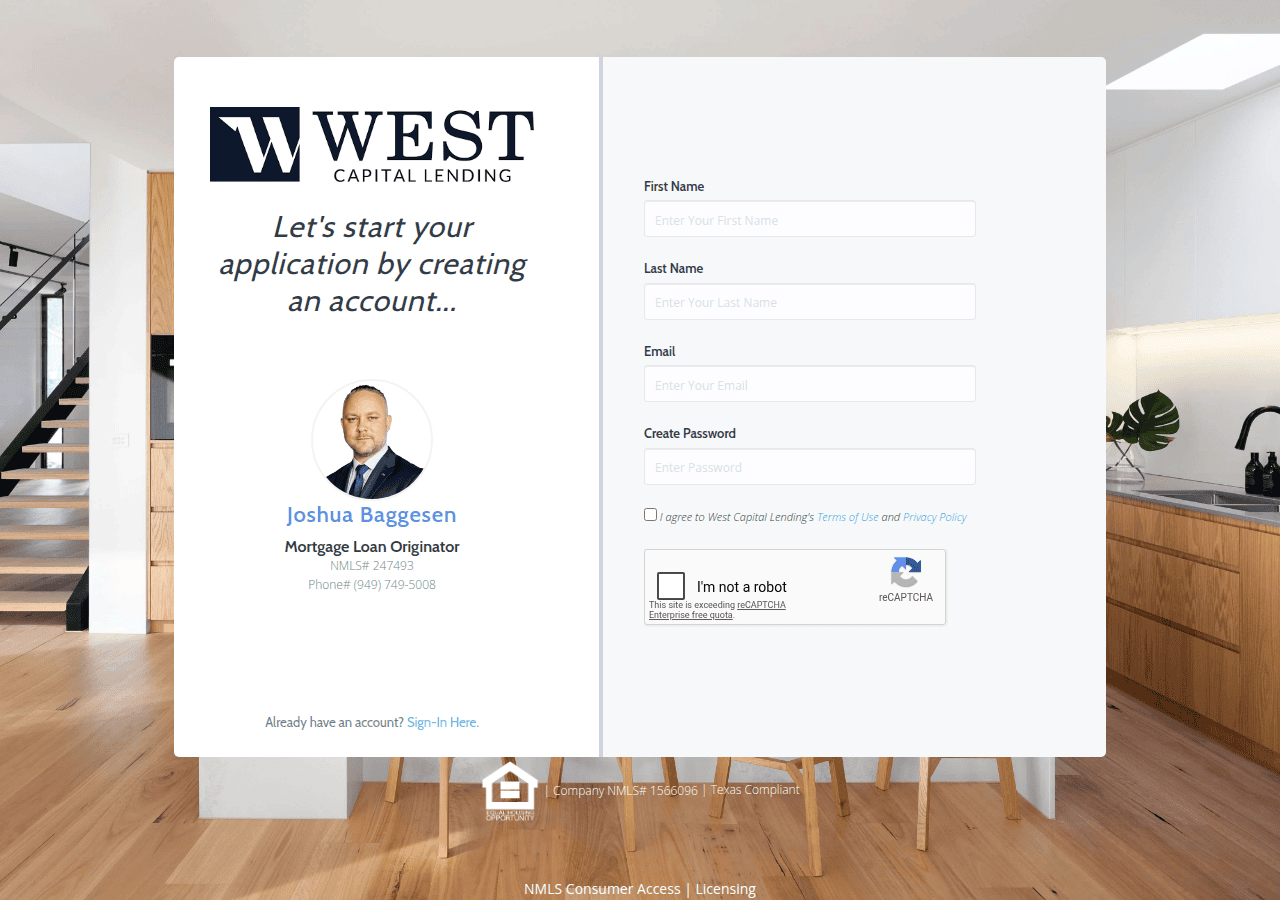 Screenshot of loanzify.io