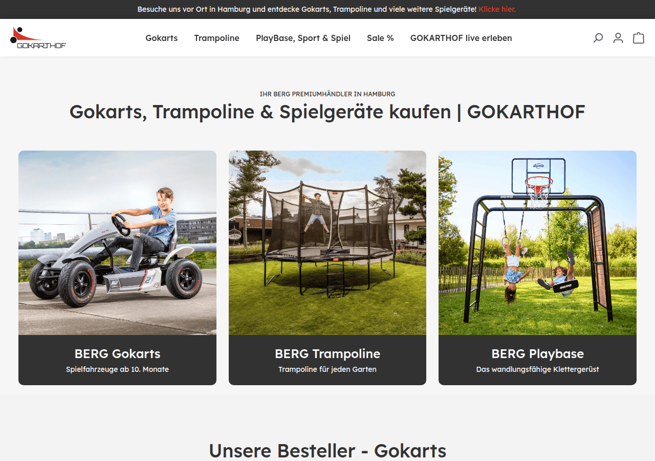 Screenshot of gokarthof.de
