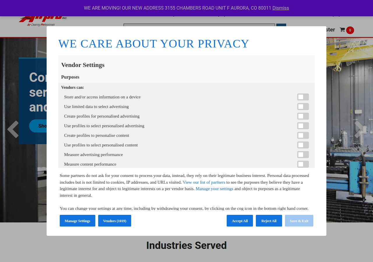 Screenshot of airpro.net