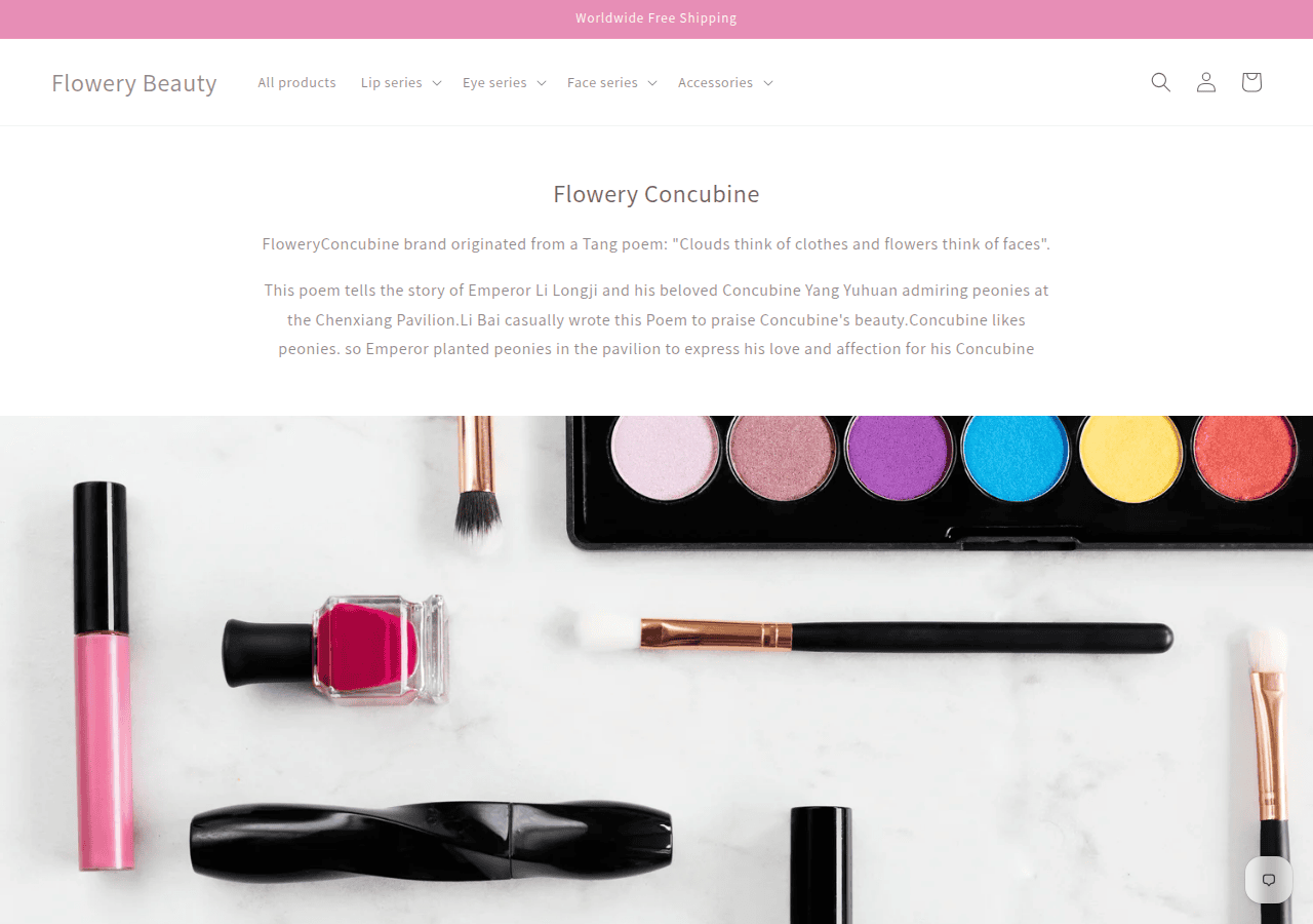 Screenshot of floweryconcubine.com
