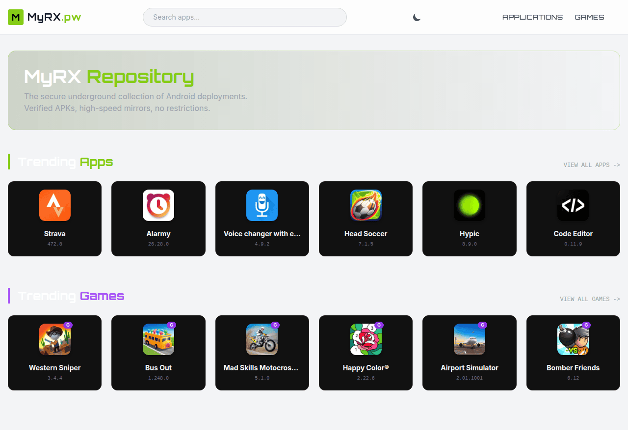 Screenshot of myrx.pw