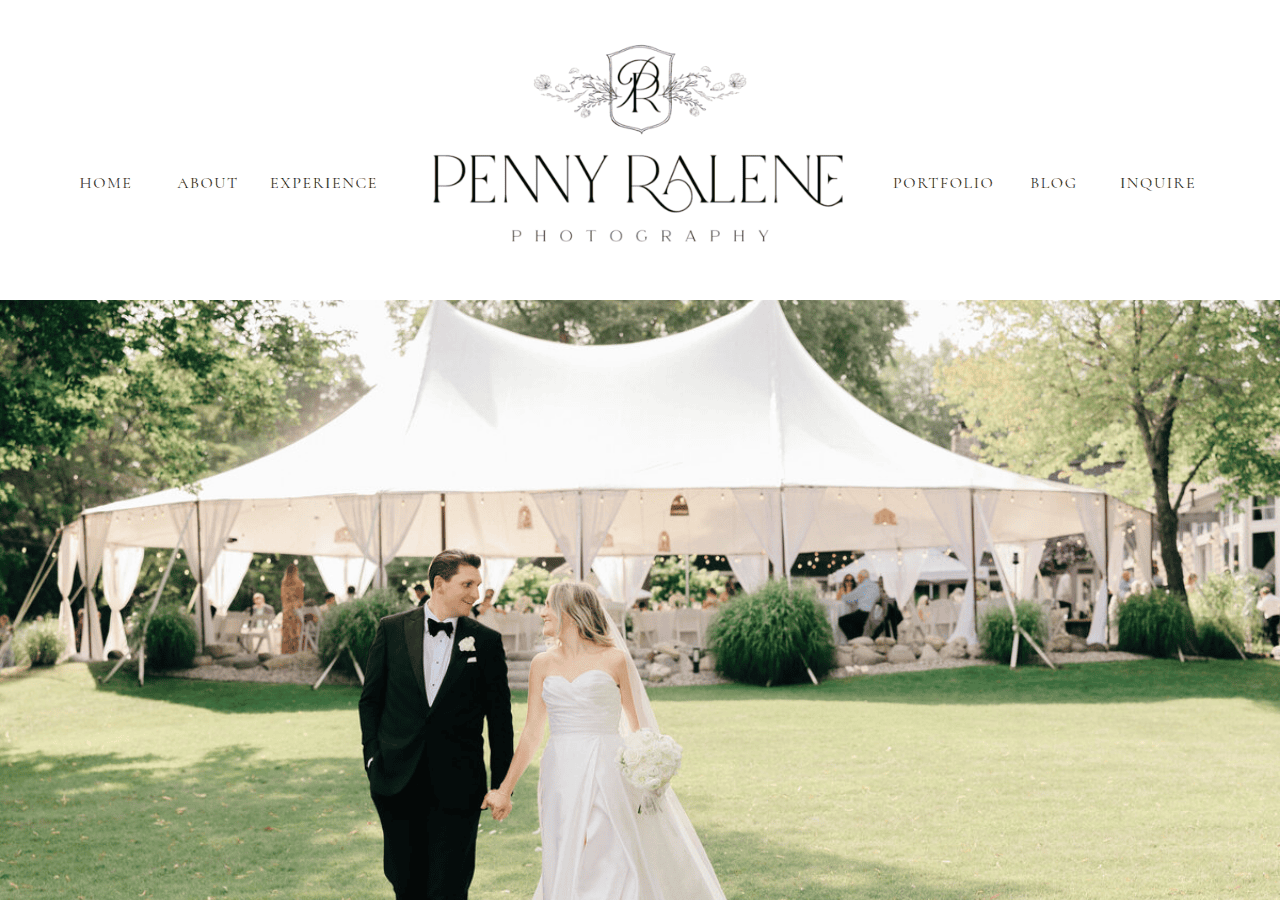 Screenshot of pennyralenephotography.com