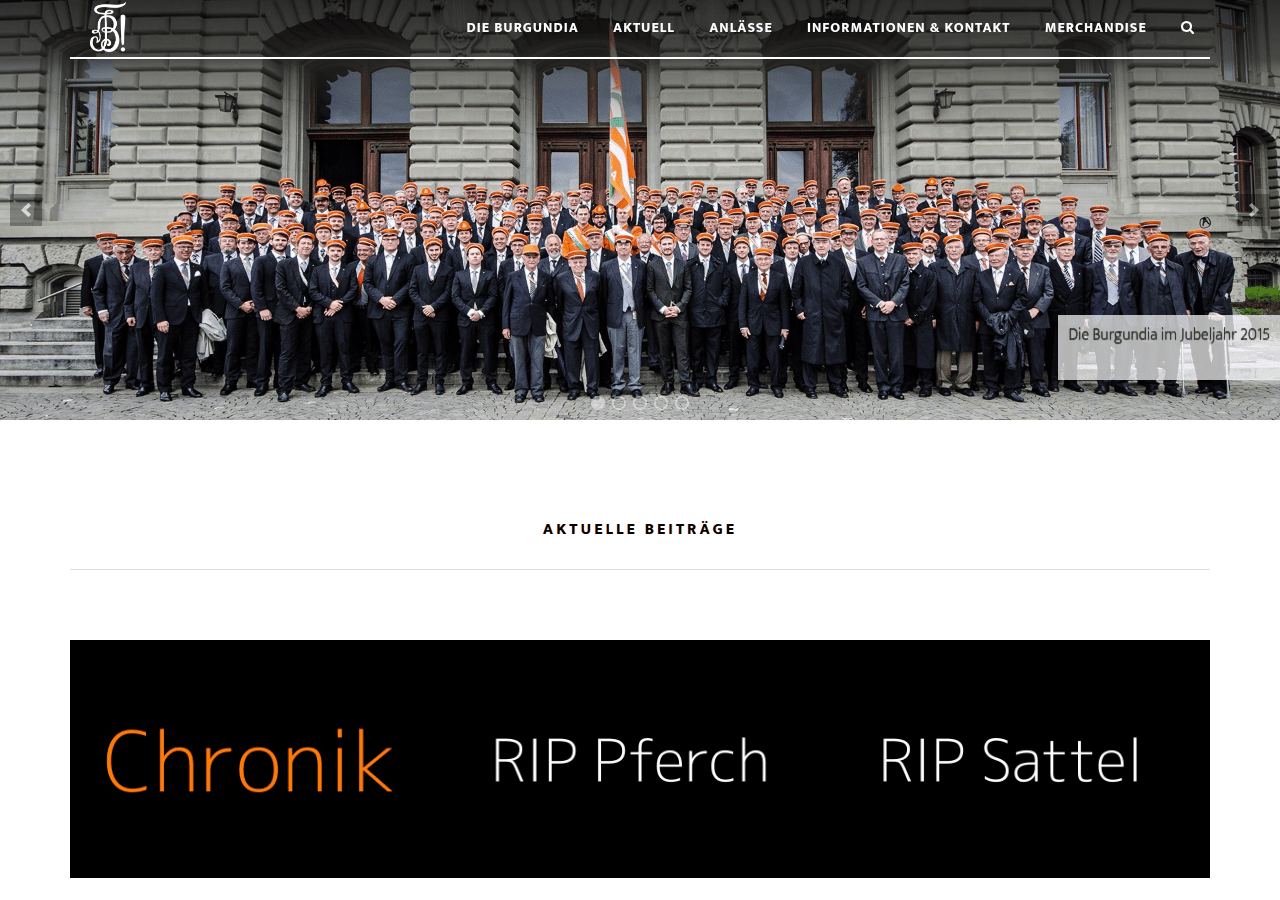 Screenshot of burgundia.ch