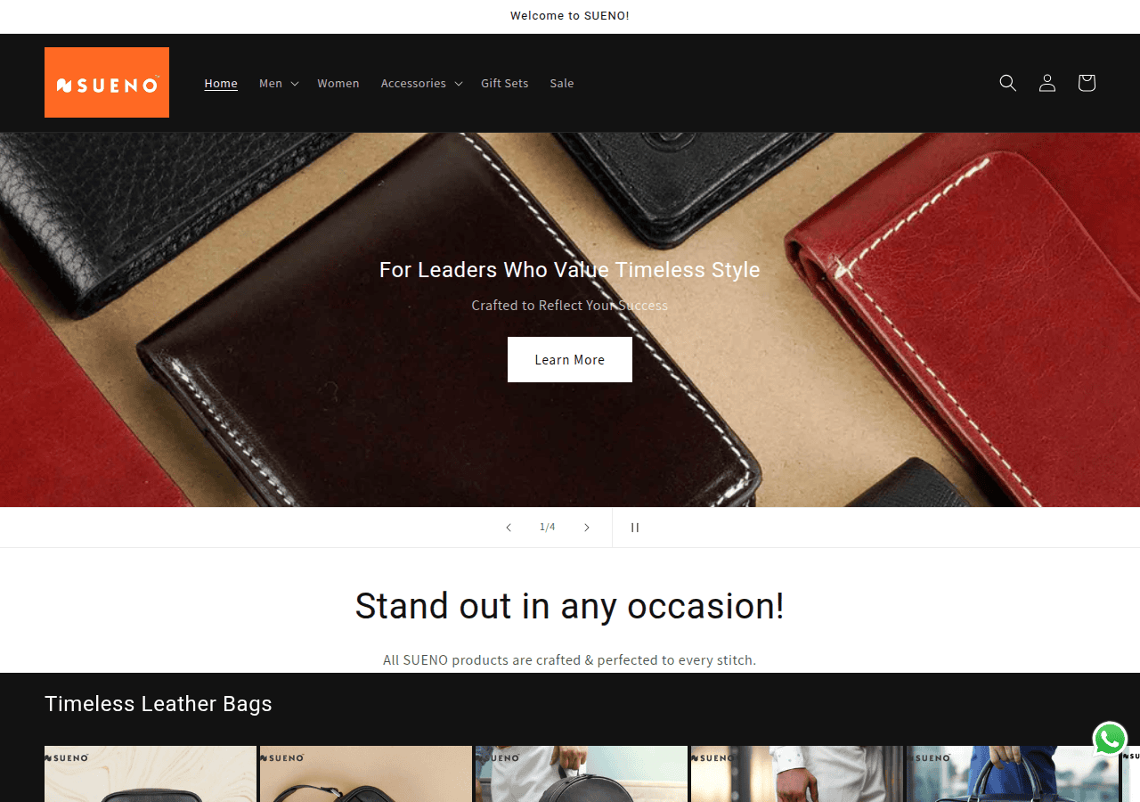Screenshot of getsueno.com