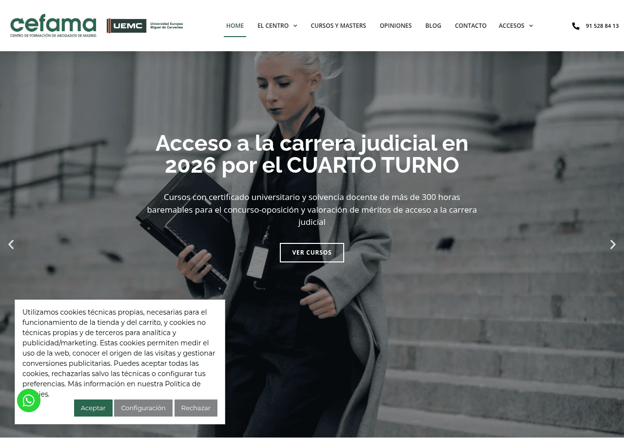 Screenshot of cefama.com