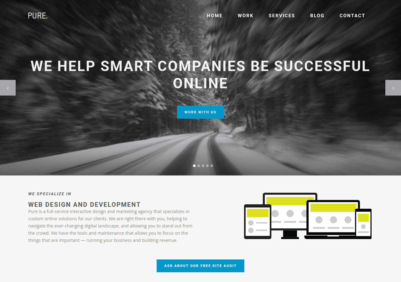 Screenshot of puredesigngroup.com