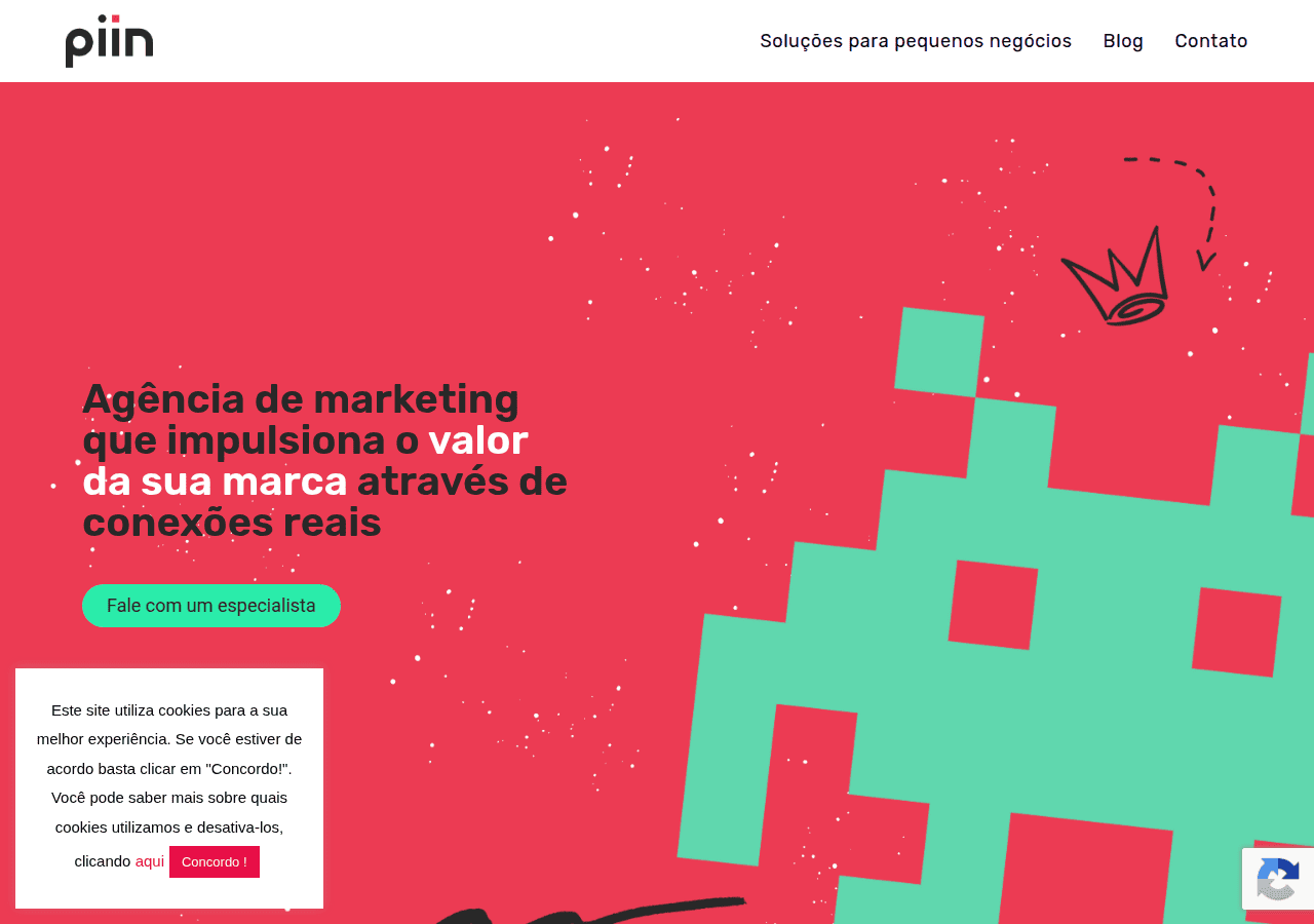 Screenshot of agenciapiin.com
