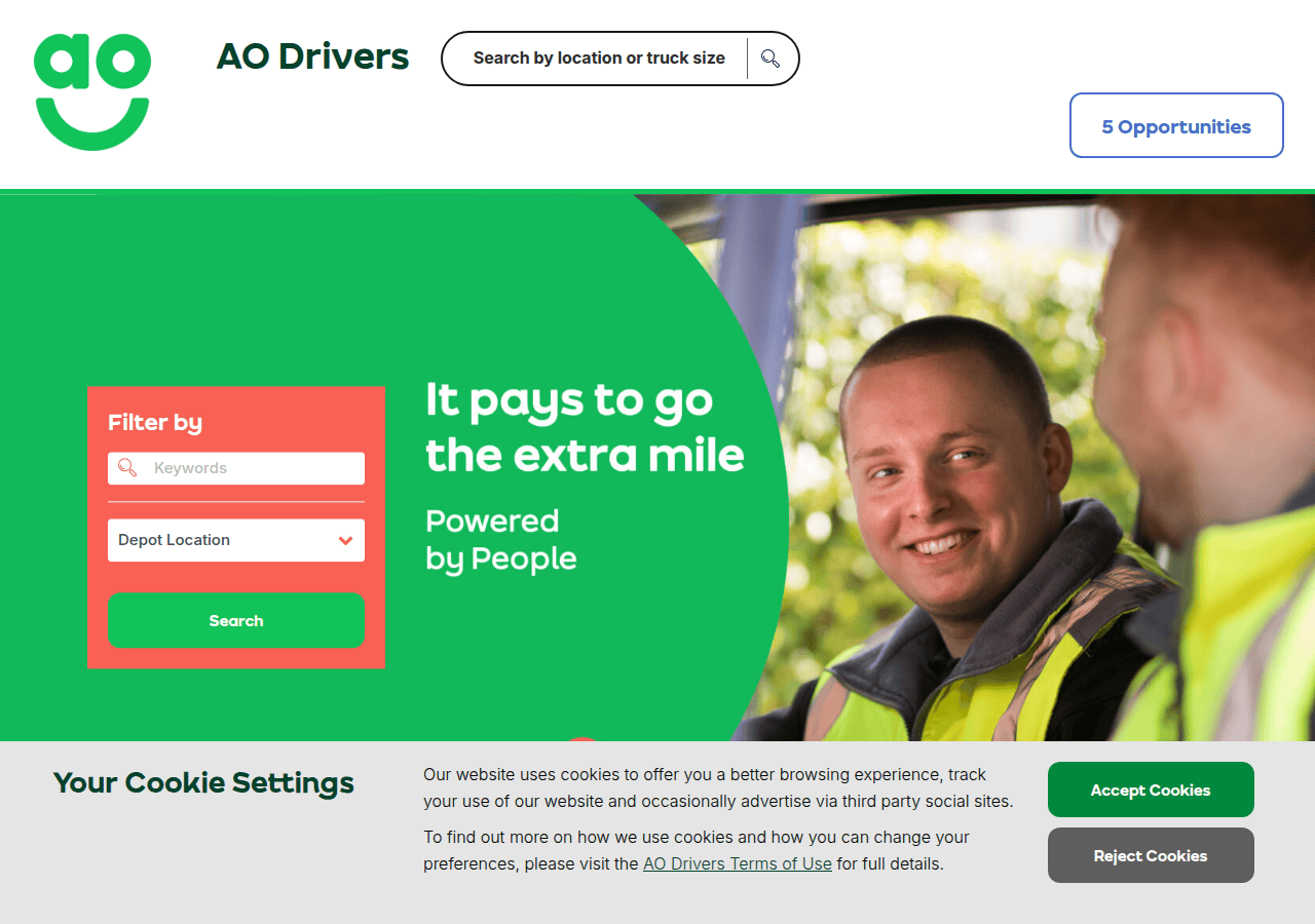 Screenshot of ao-drivers.com