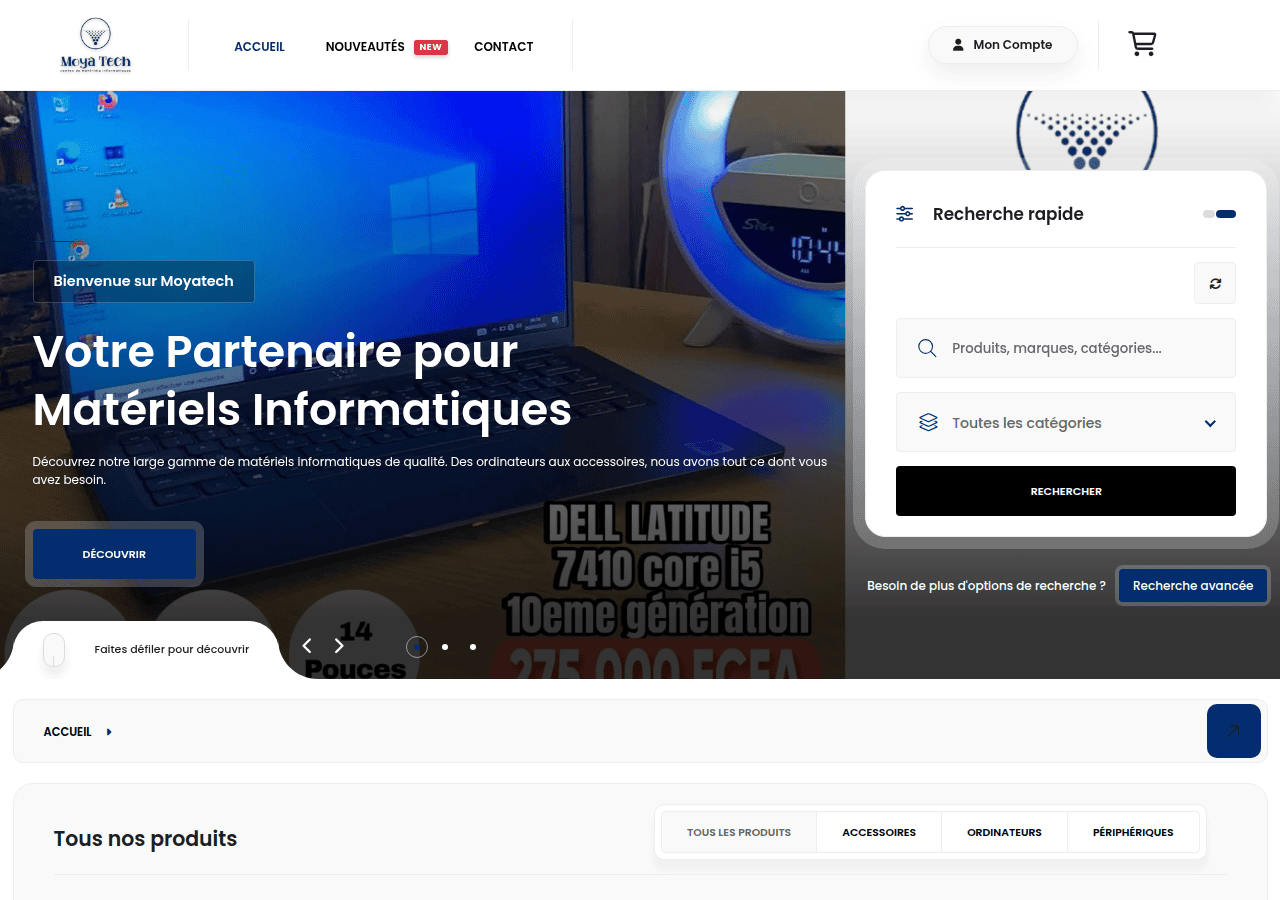 Screenshot of moyatech.net
