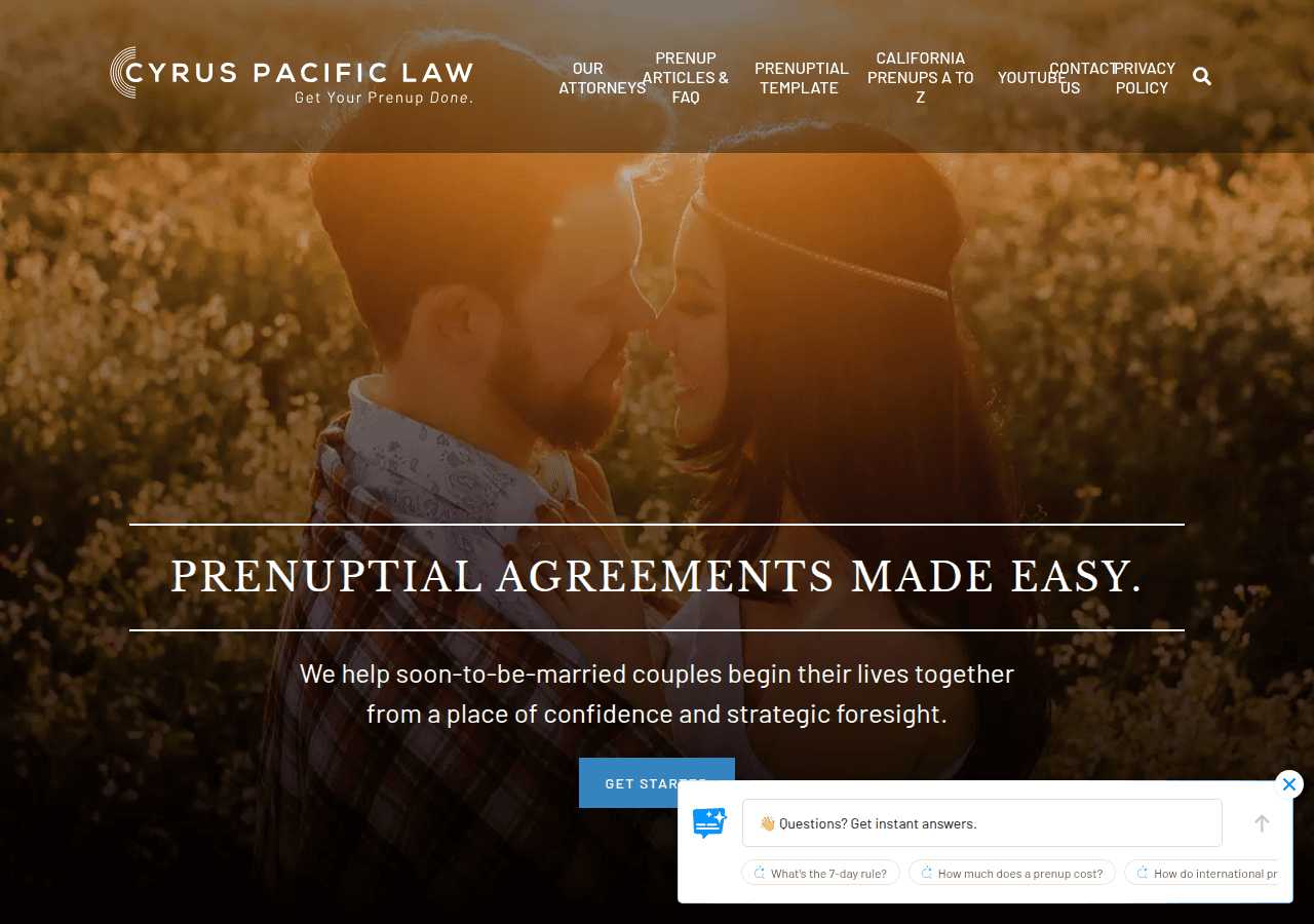 Screenshot of cyruspacificlaw.com