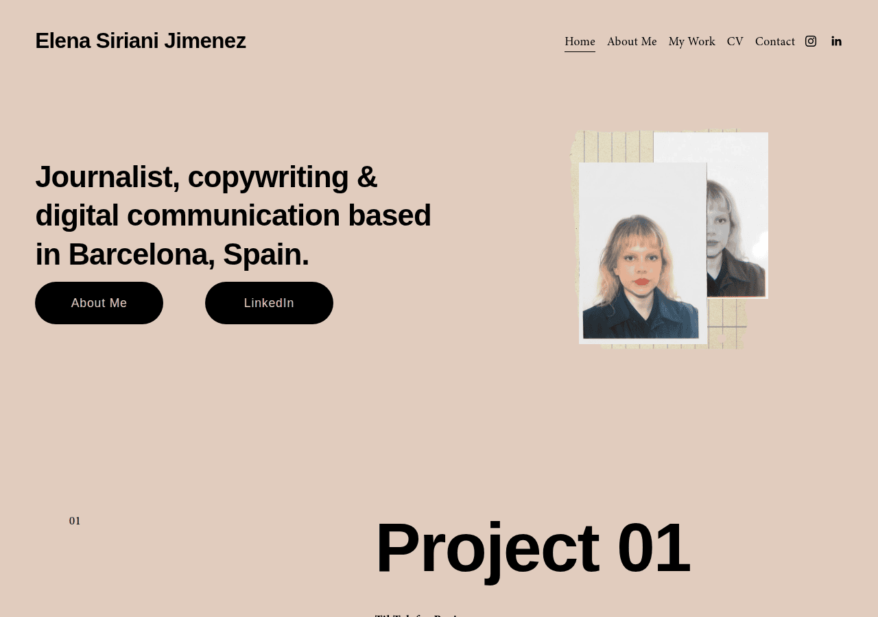 Screenshot of elenasjimenez.com