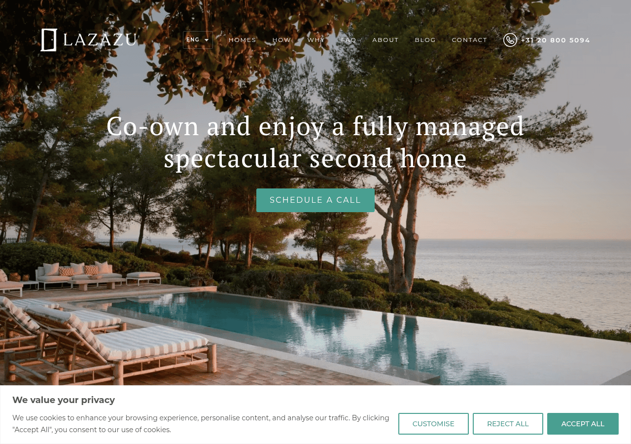 Screenshot of lazazu.com