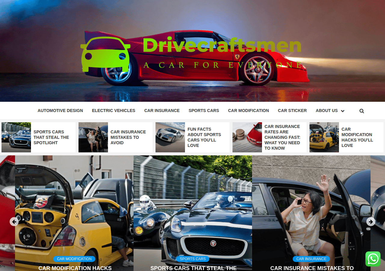 Screenshot of drivecraftsmen.com