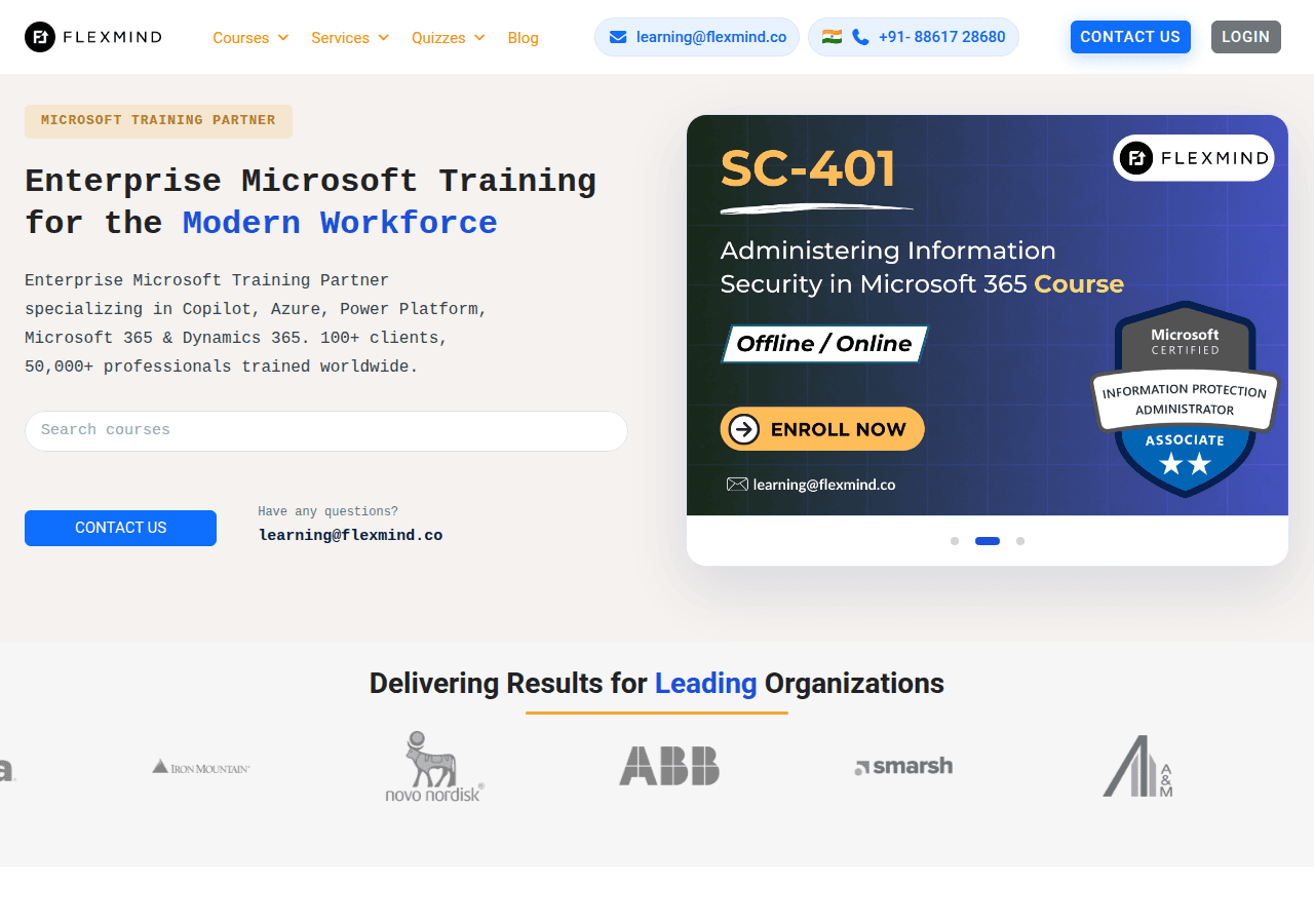Screenshot of flexmind.co