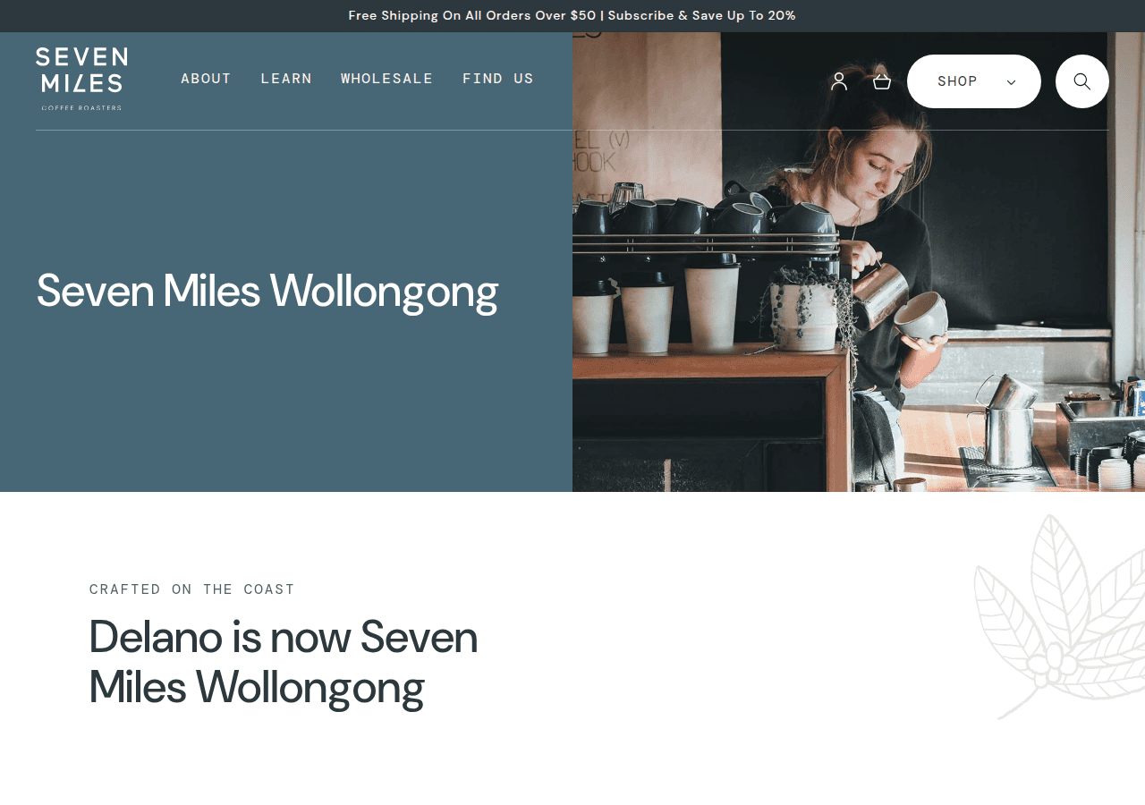 Screenshot of sevenmiles.com.au