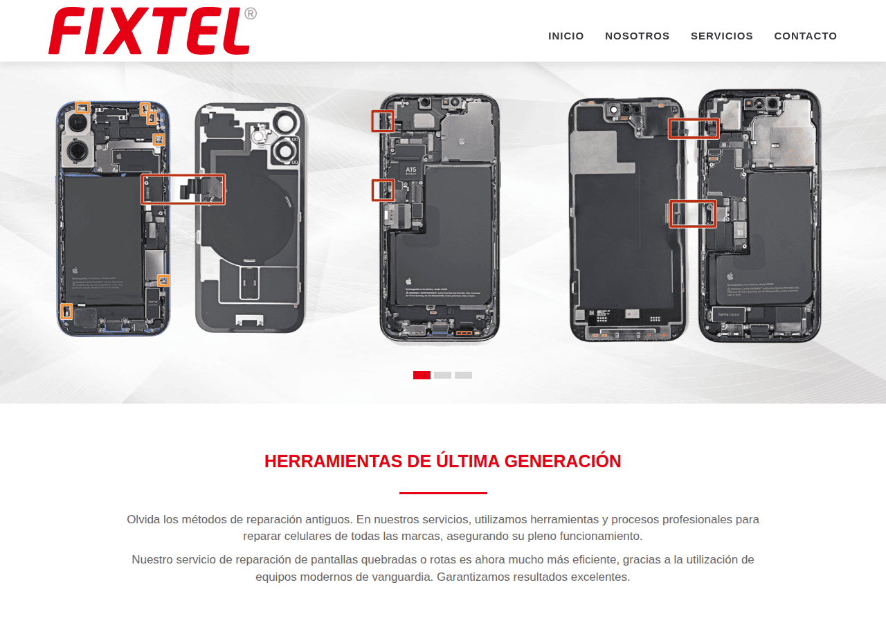 Screenshot of fixtel.pe