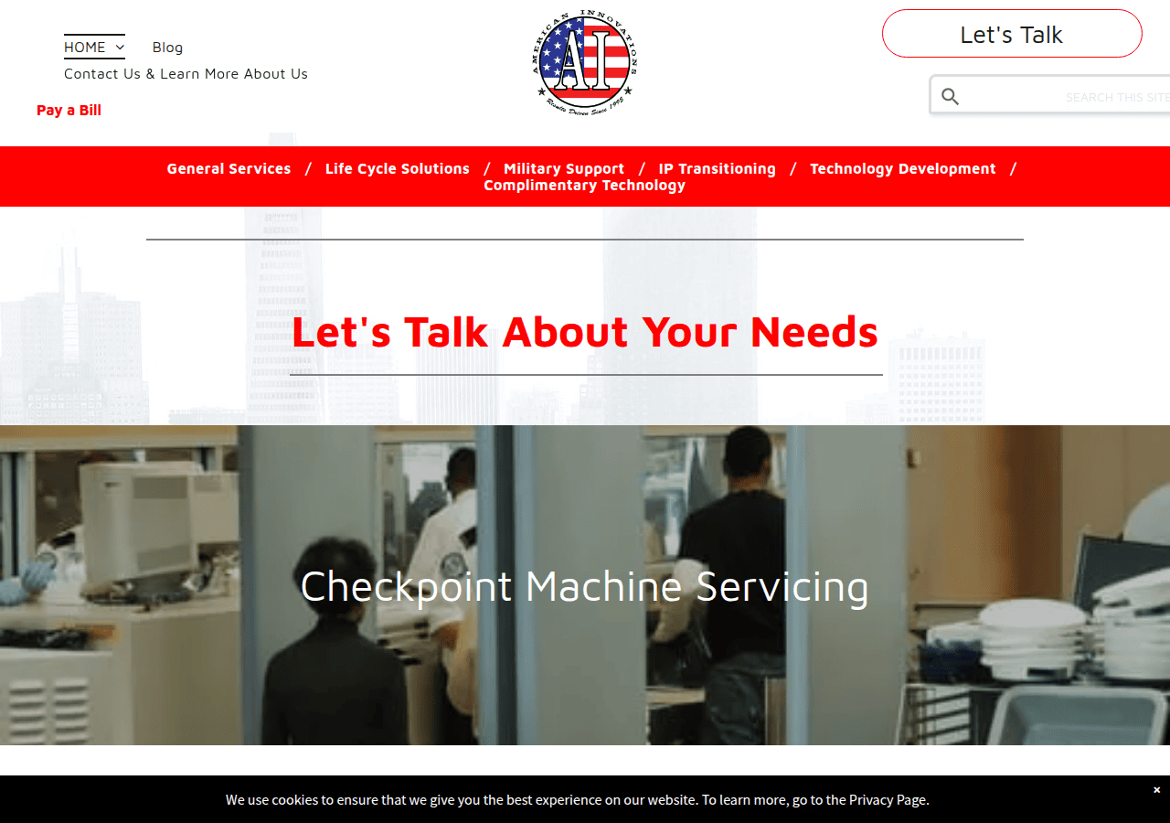 Screenshot of americaninnovations.com