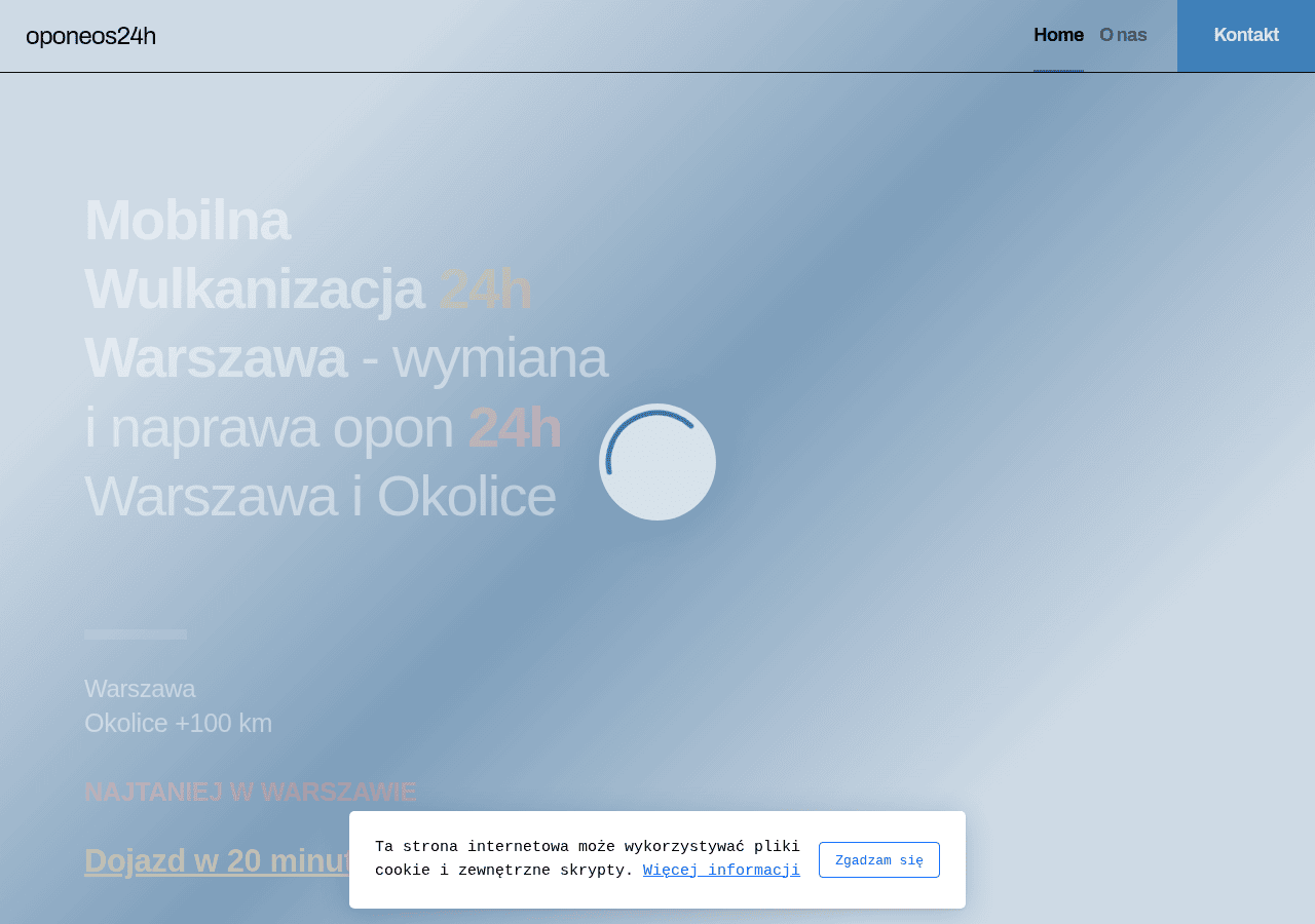 Screenshot of oponeos24h.pl