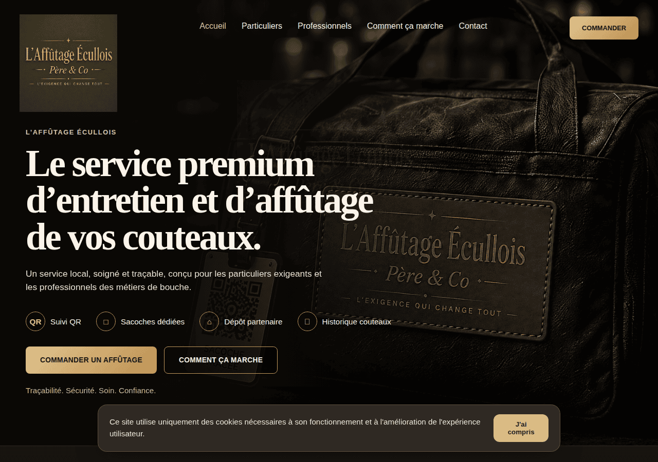 Screenshot of affutage-ecullois.fr
