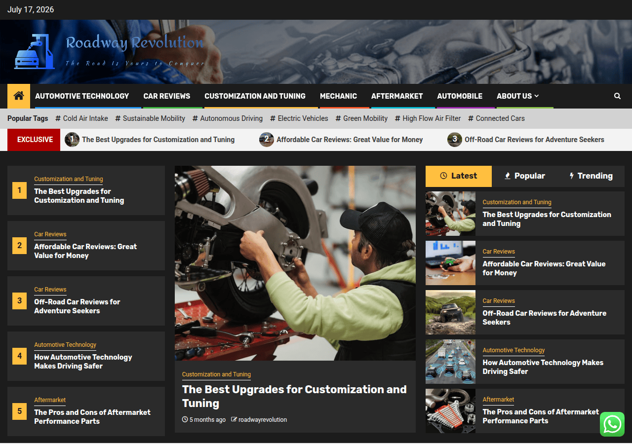 Screenshot of roadwayrevolution.com