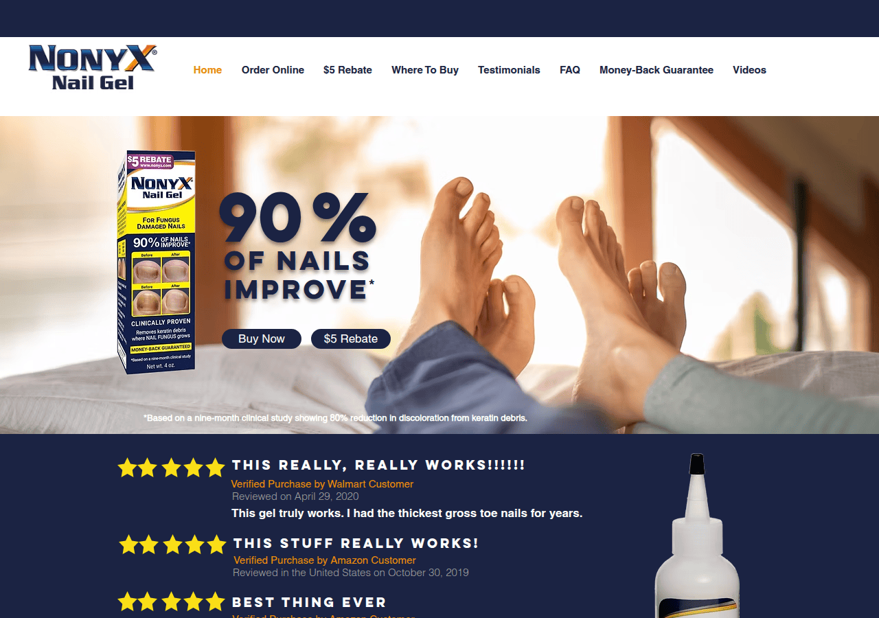 Screenshot of nonyx.com