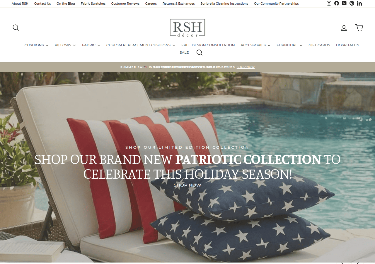 Screenshot of rshdecor.com