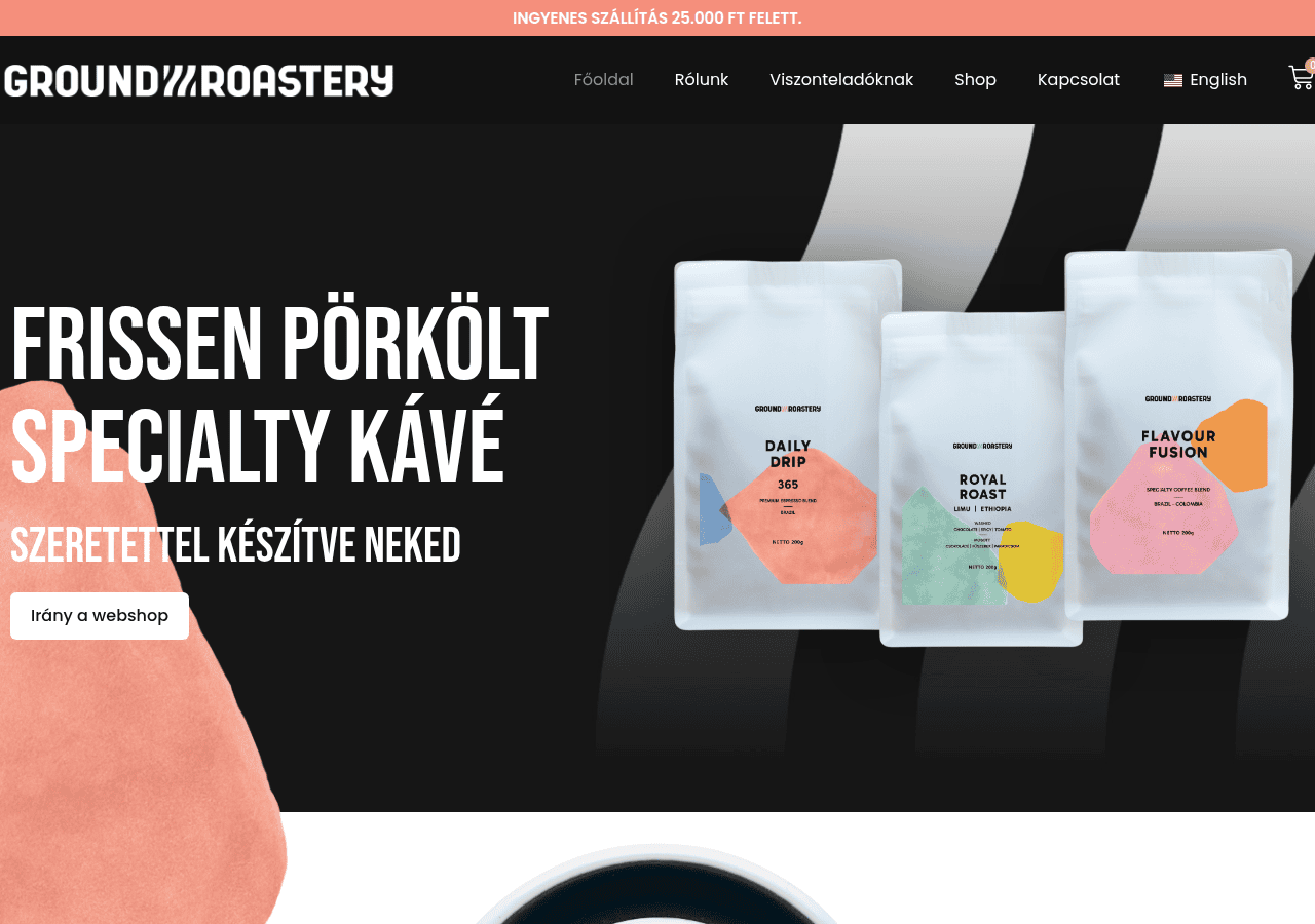 Screenshot of groundroastery.com