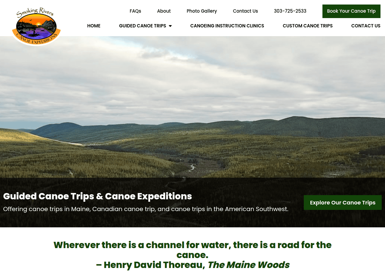 Screenshot of smokingrivers.com