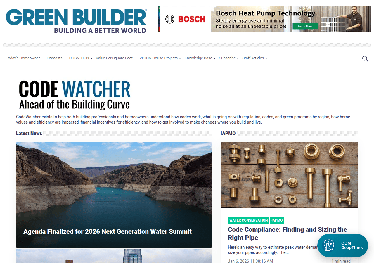 Screenshot of greenbuildermedia.com
