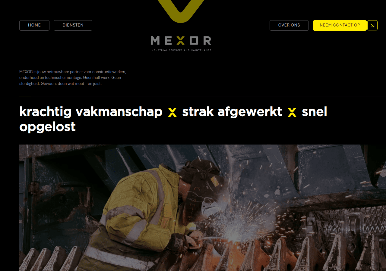 Screenshot of mexor.be