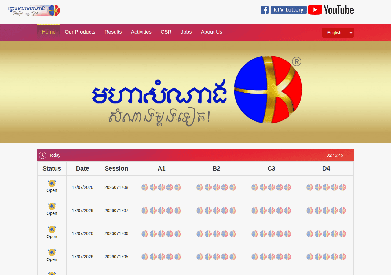 Screenshot of ktvlottery.me