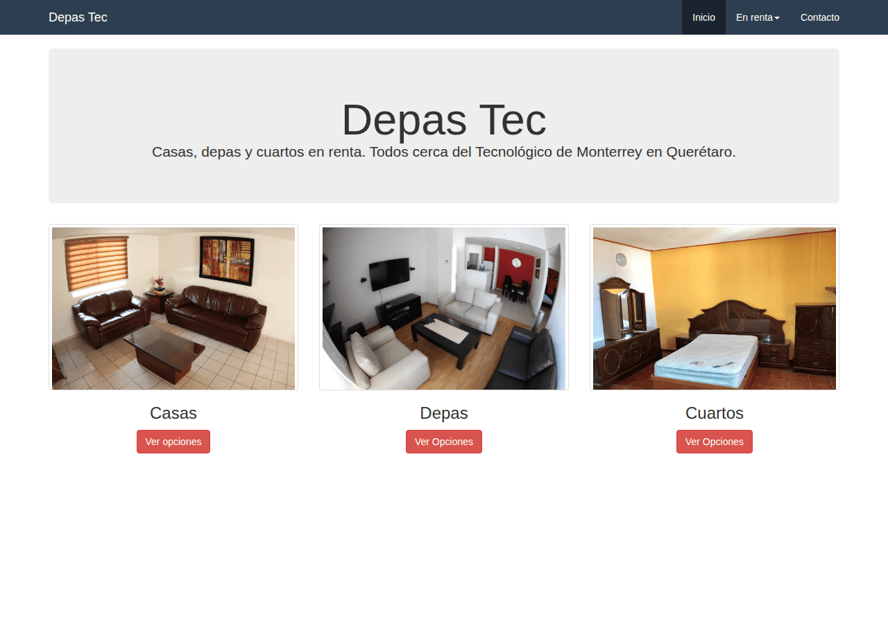 Screenshot of depastec.com.mx