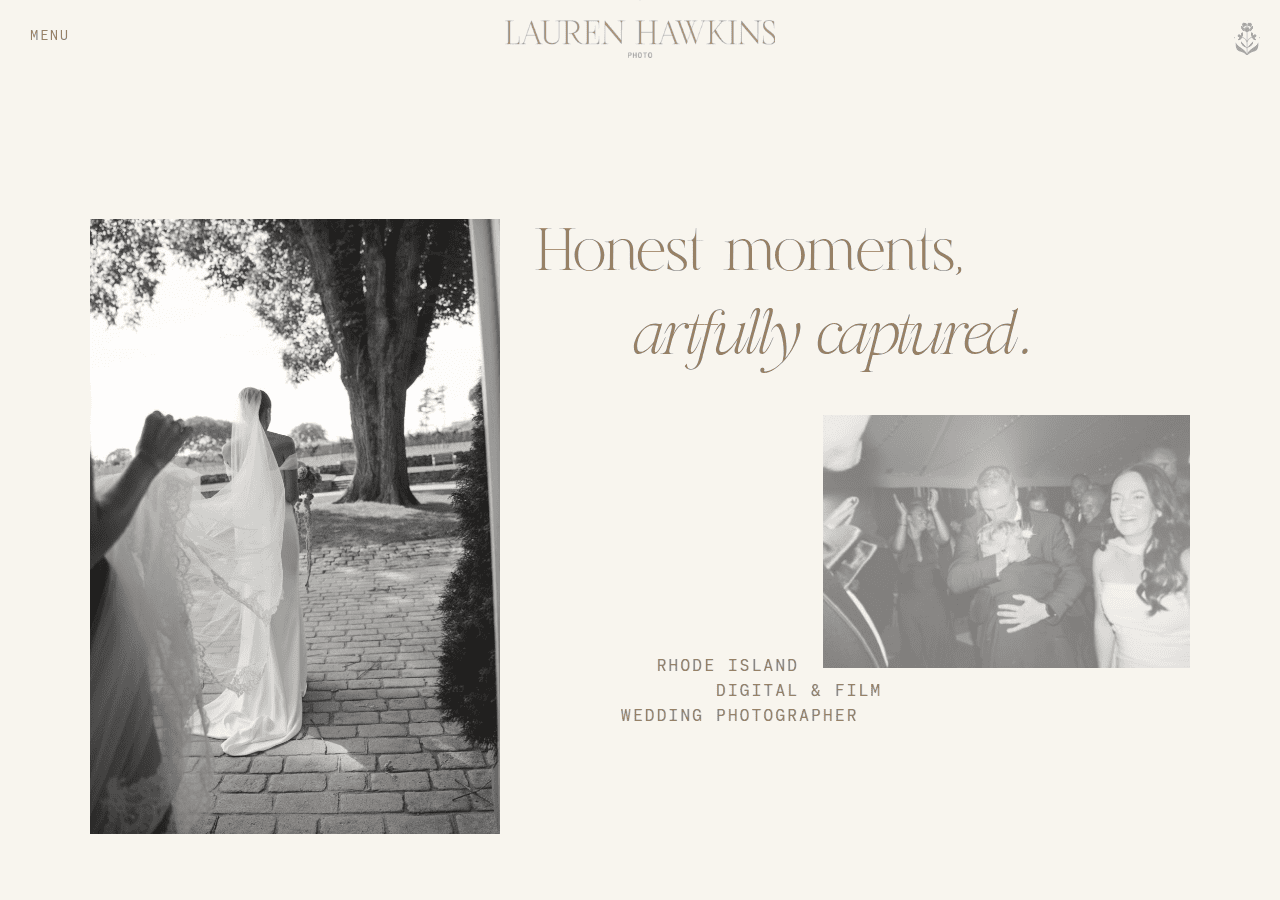 Screenshot of laurenhawkinsphotography.com