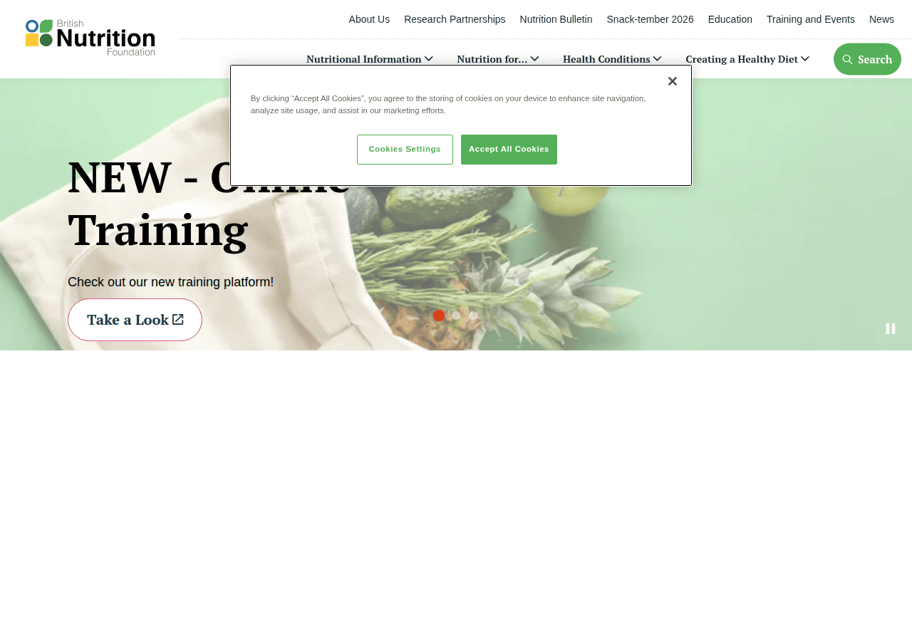 Screenshot of nutrition.org.uk