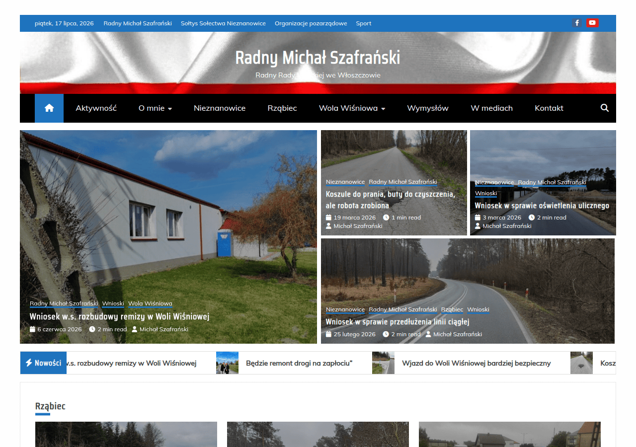 Screenshot of michalszafranski.eu