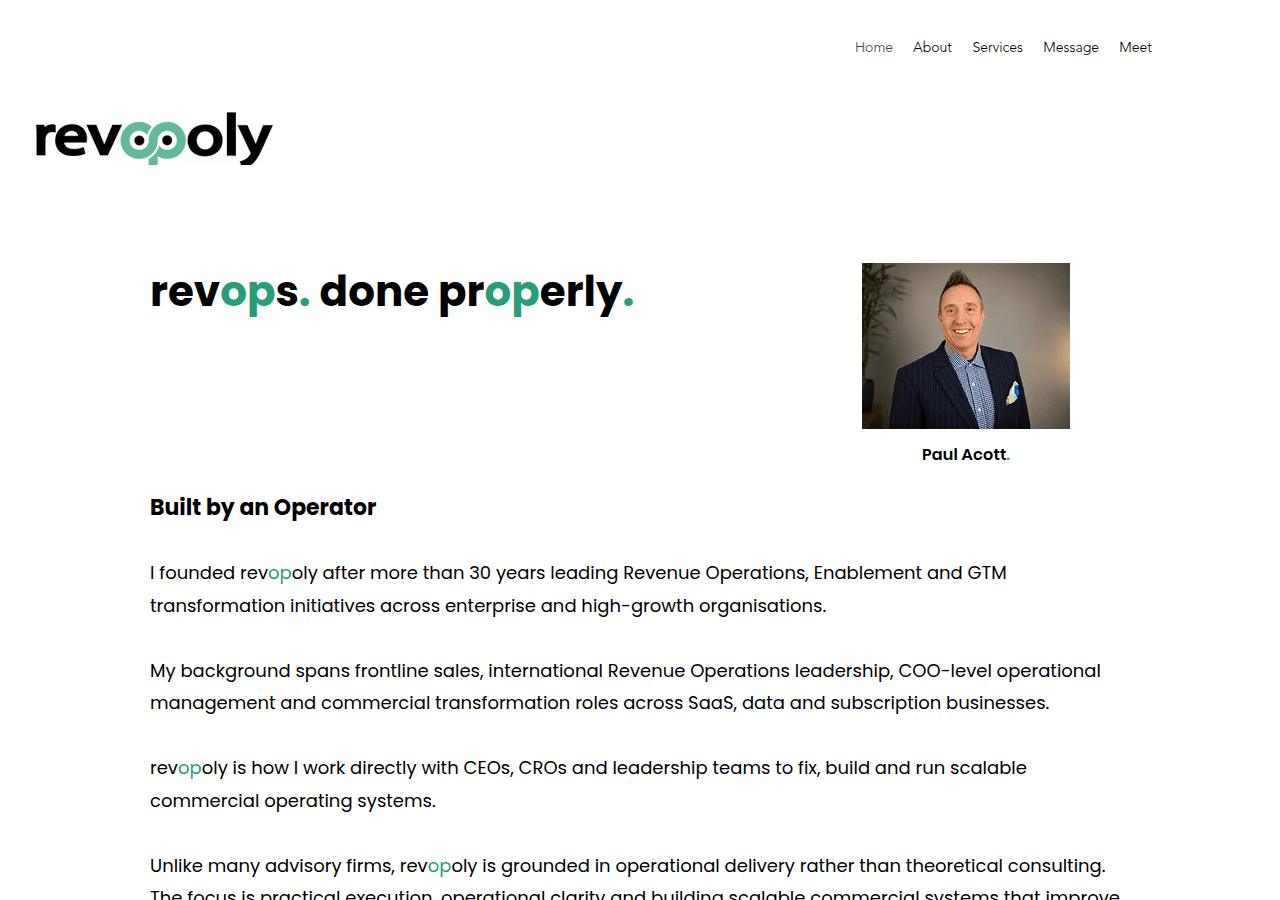 Screenshot of revopoly.io
