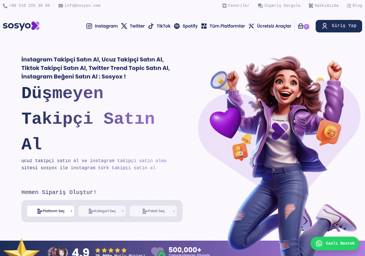 Screenshot of sosyox.com