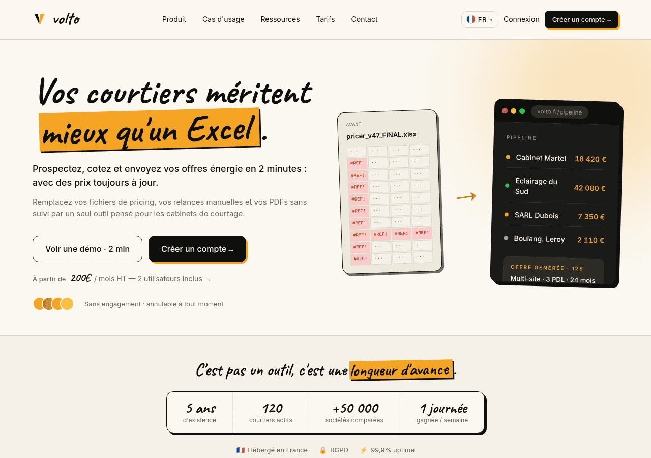 Screenshot of volto.fr
