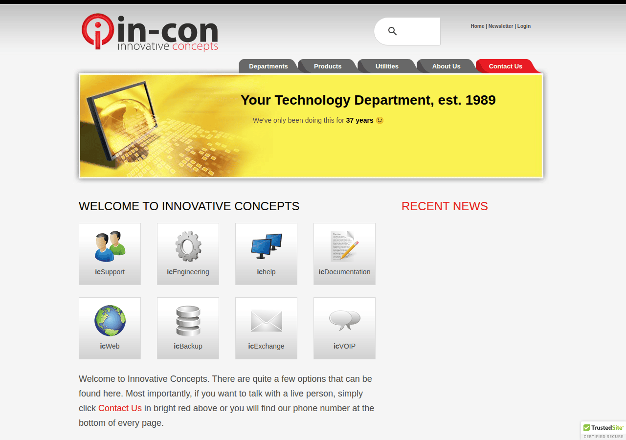Screenshot of in-con.com