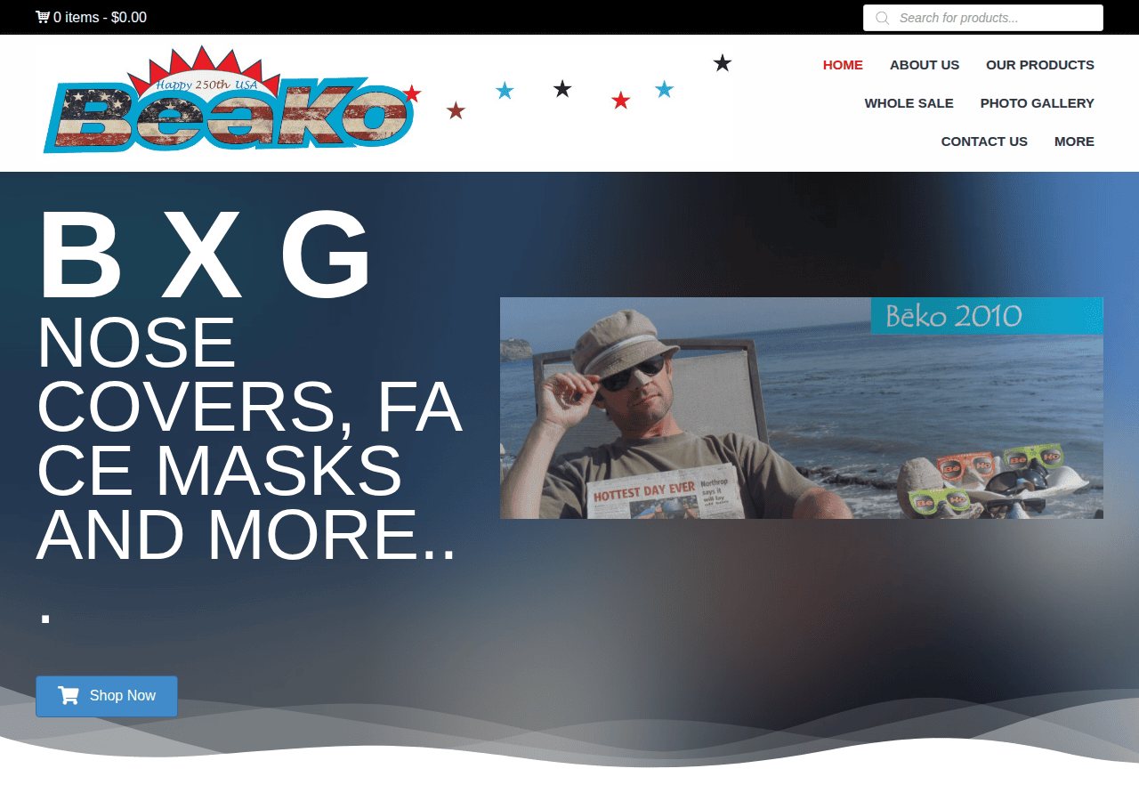 Screenshot of bxgear.com