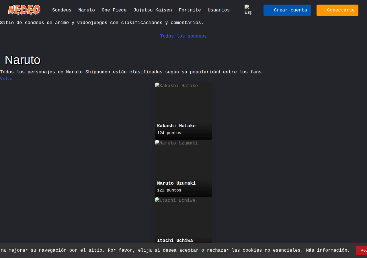 Screenshot of nedeo.es