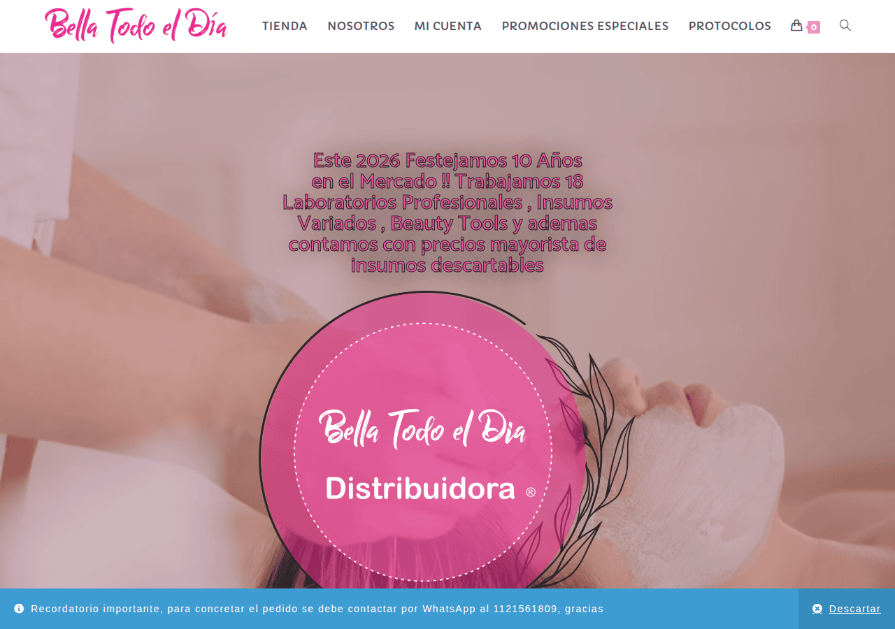 Screenshot of bellatodoeldia.com.ar