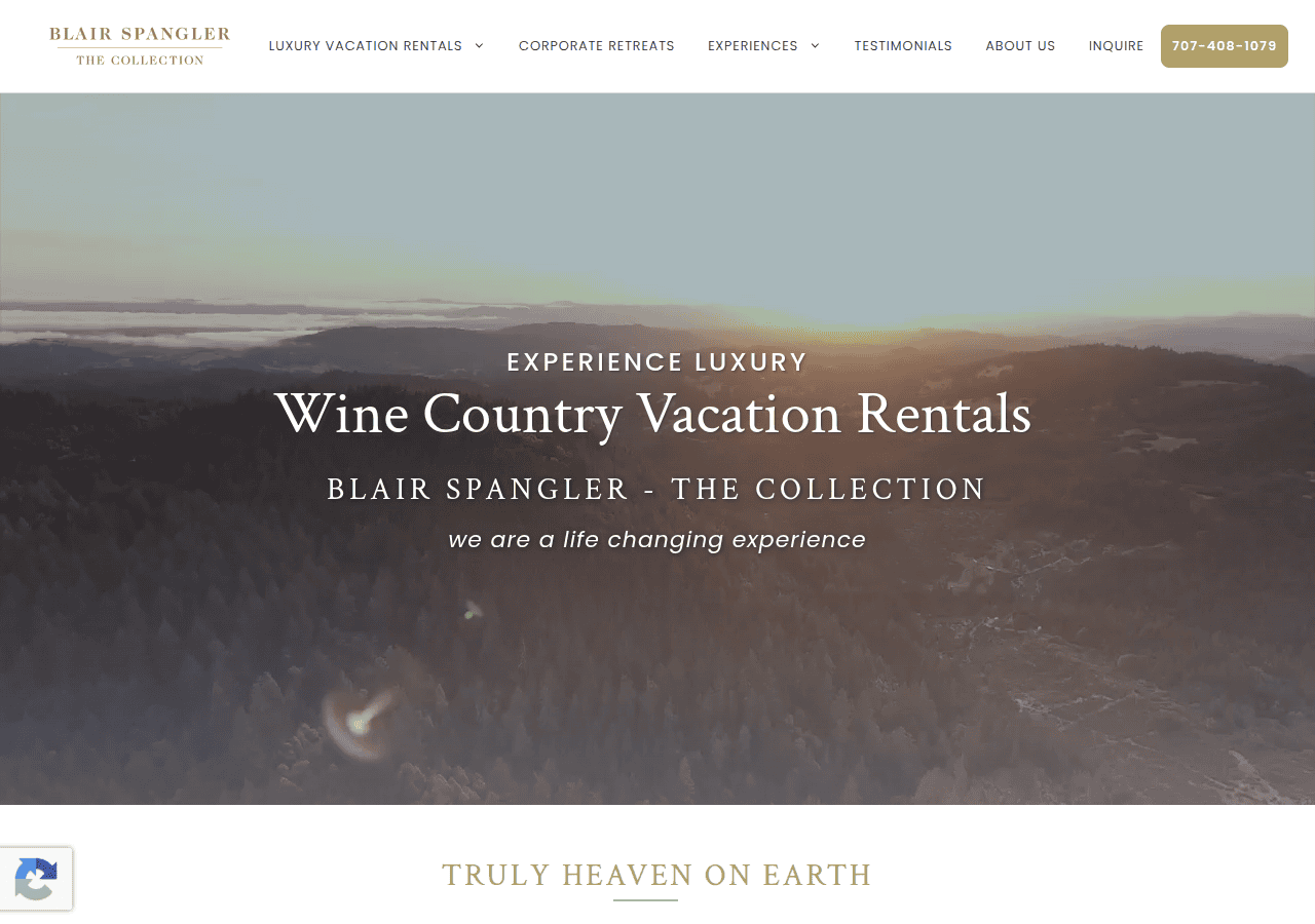 Screenshot of blairspangler.com